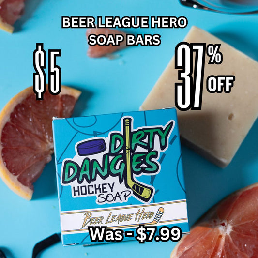 Beer League Hero (Grapefruit Pale Ale) - Hockey Soap Bar