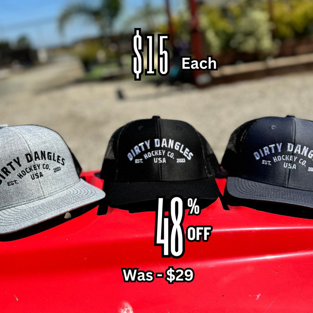 Dirty Dangles Hockey Co. Snap Back Mesh Trucker Hat