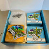 Dirty dangles soap starter bundle. 2 soap bars, soap dish, soap travel case, soap bag and stickers.