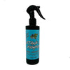 The front of a bottle of stank fighter hockey gear deodorizing spray on a white background