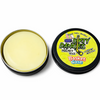 An open tin of Dirty Dangles Basket Case marshmallow candy scented Hockey Wax on a white background