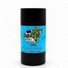 dirty dangles natural hockey Deodorant stick odr scent with blue label and black container on a white background