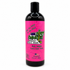 A 16 fl oz bottle of Dirty Dangles girl's Hockey Body Wash goal digger lemon sugar cookie scent with a bright pink label and black cap, shown on a white background.