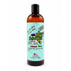 A bottle of Dirty Dangles Hockey Body Wash reindeer farts candy cane scent with a light blue label and black cap, shown on a white background.