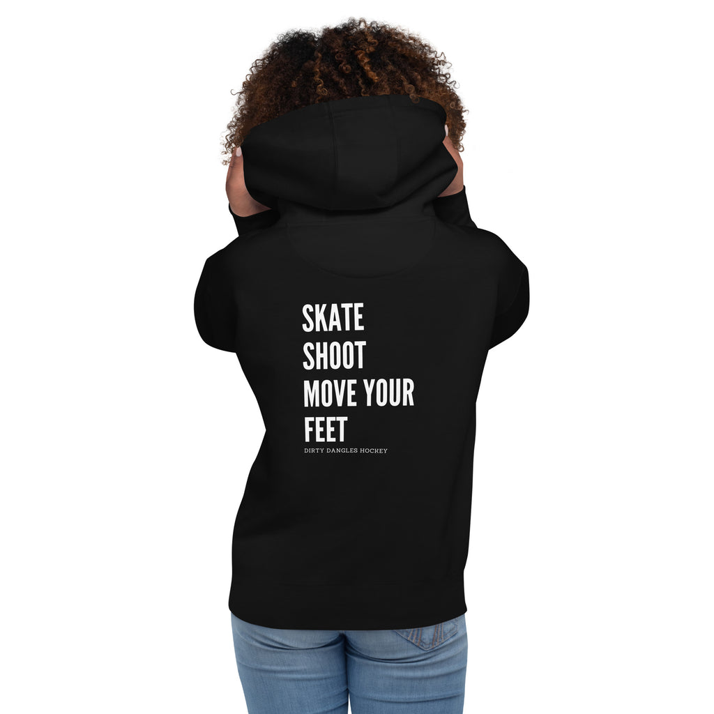 Skate Shoot Move Your Feet Pullover Hoodie