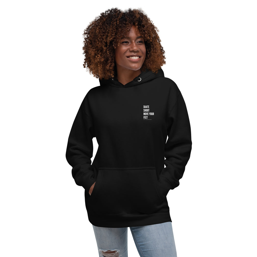 Skate Shoot Move Your Feet Pullover Hoodie
