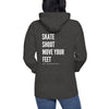 Skate Shoot Move Your Feet Pullover Hoodie