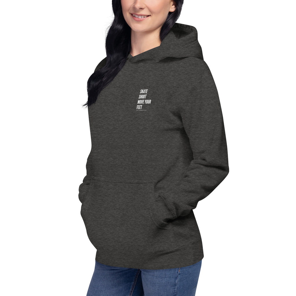 Skate Shoot Move Your Feet Pullover Hoodie