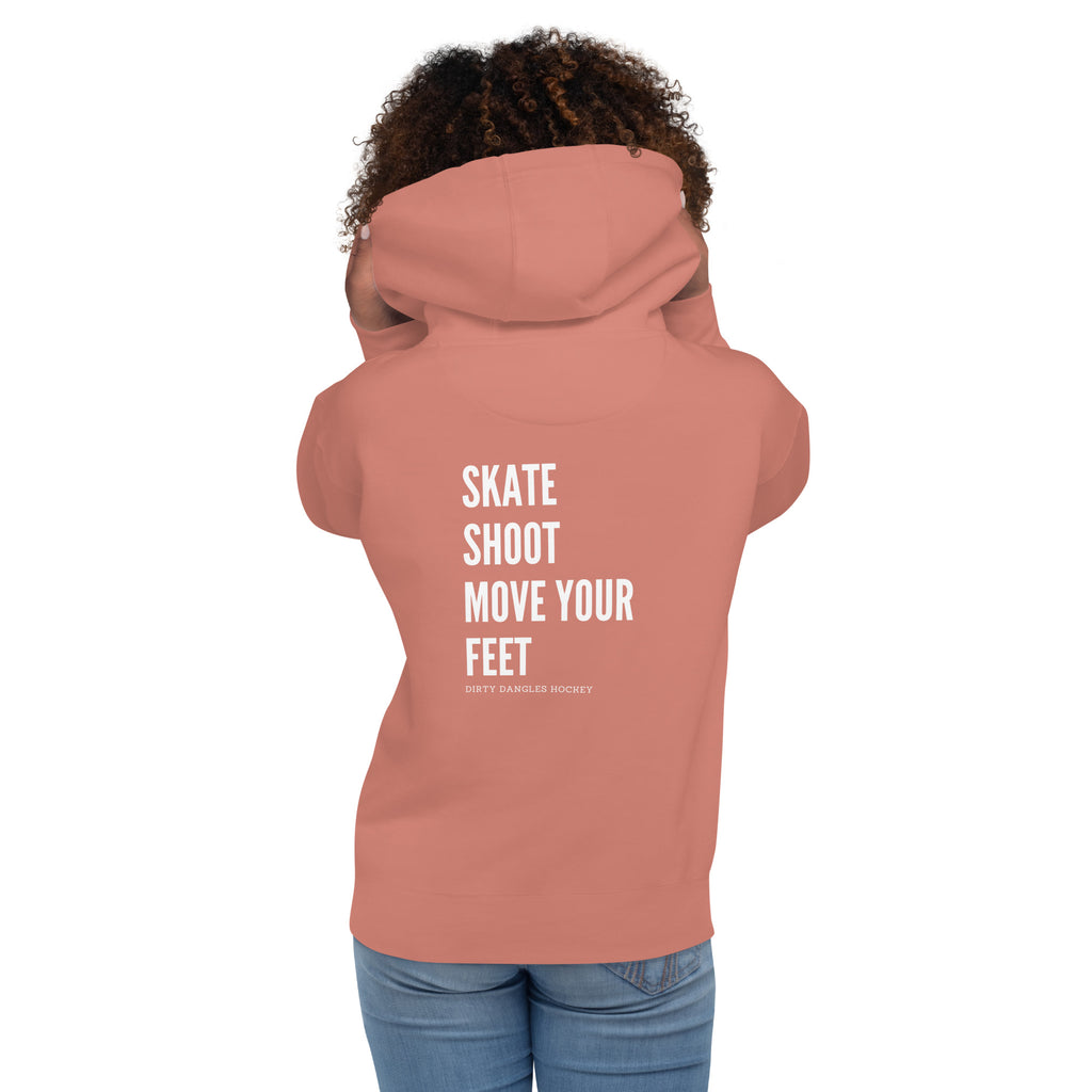 Skate Shoot Move Your Feet Pullover Hoodie