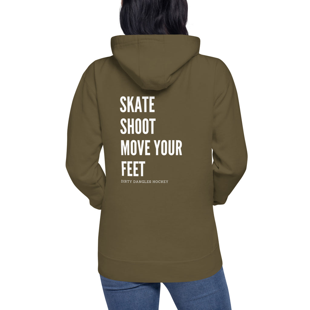 Skate Shoot Move Your Feet Pullover Hoodie