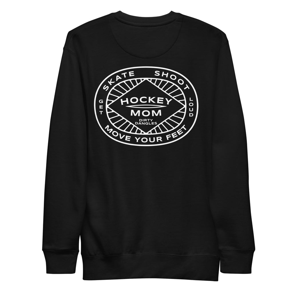 Hockey Mom Insignia Crew Neck Sweatshirt