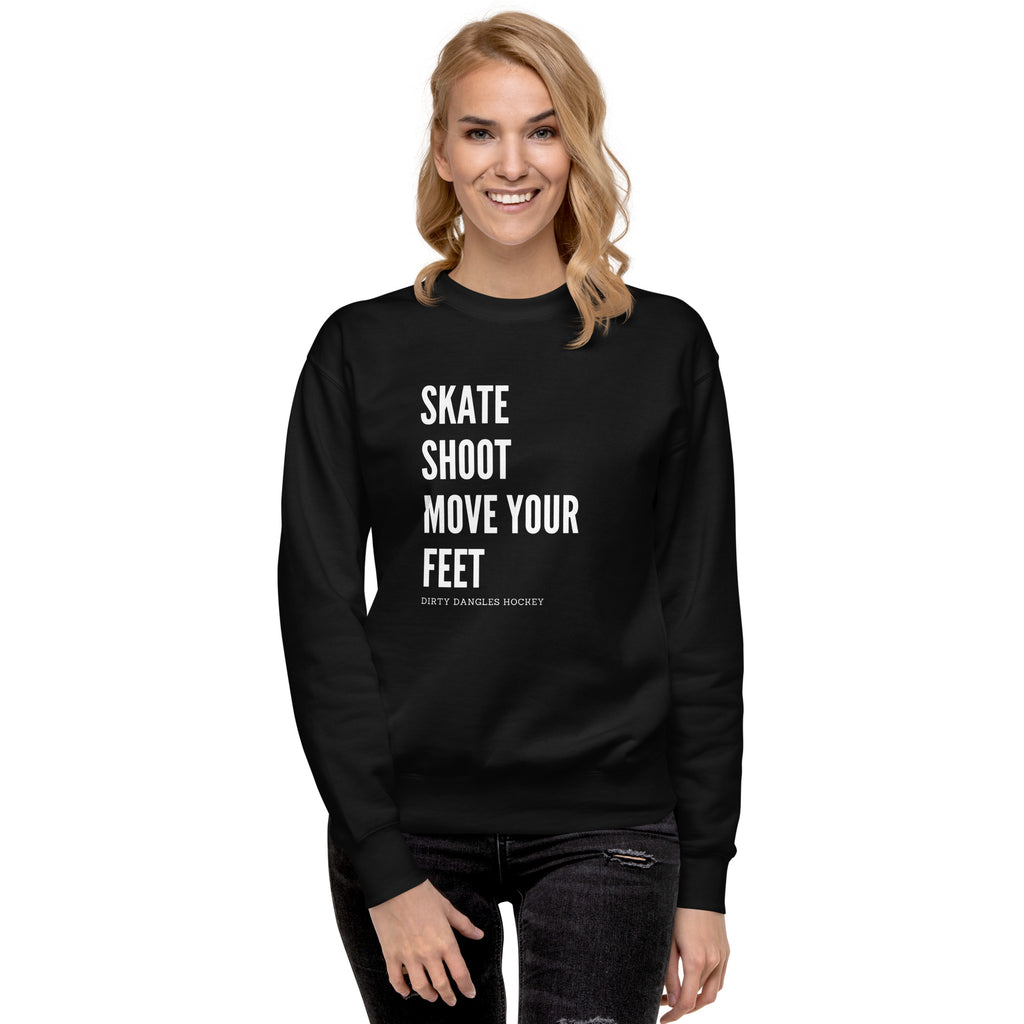 Skate Shoot Move Your Feet Crew Neck Sweatshirt