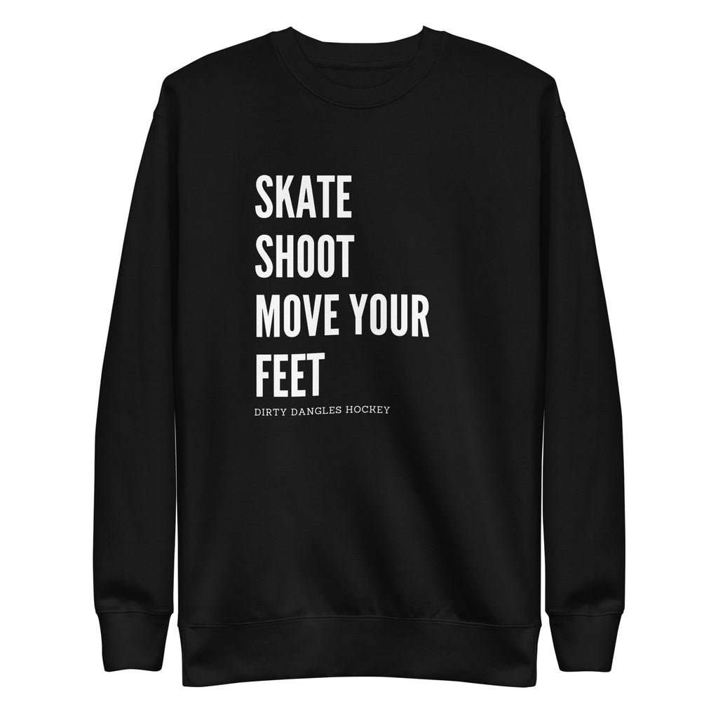 Skate Shoot Move Your Feet Crew Neck Sweatshirt