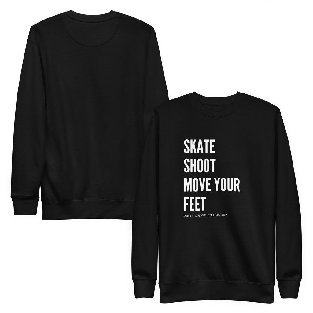 Skate Shoot Move Your Feet Crew Neck Sweatshirt