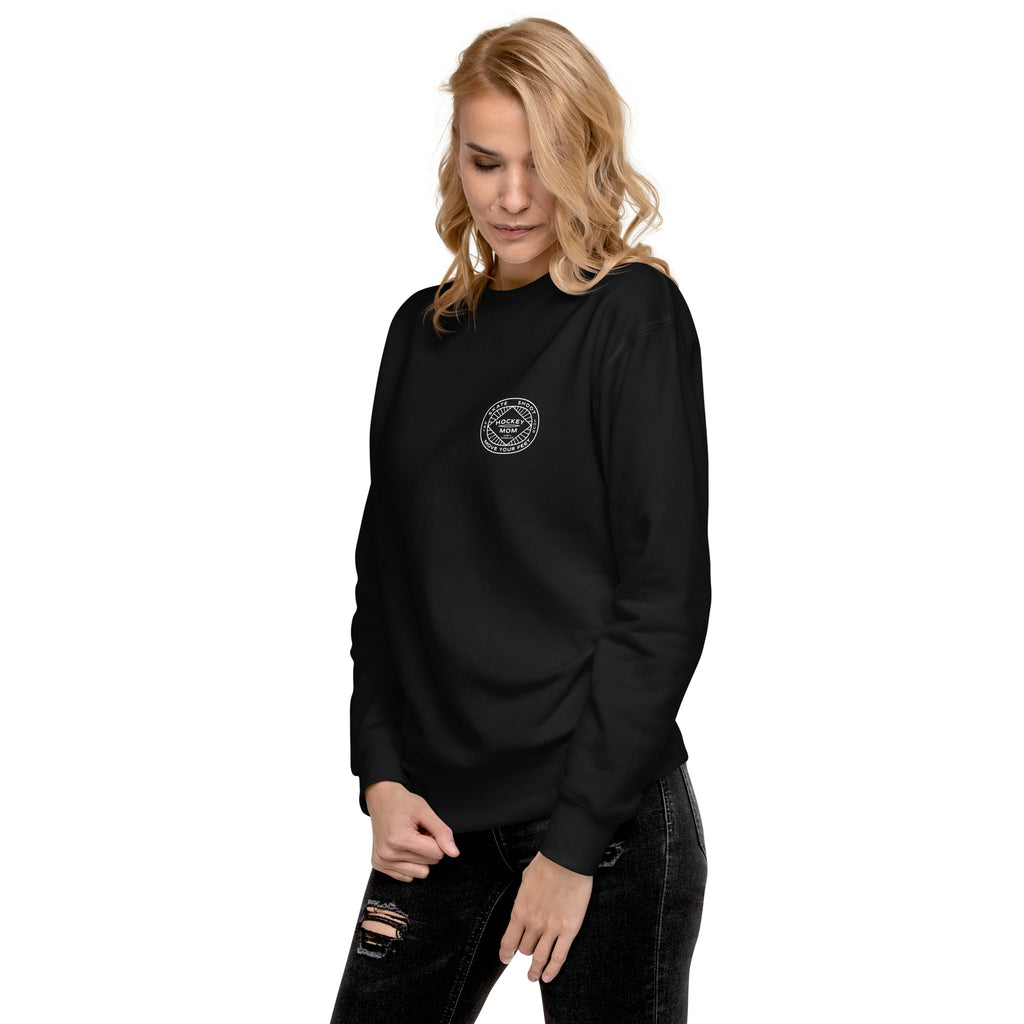 Hockey Mom Insignia Crew Neck Sweatshirt