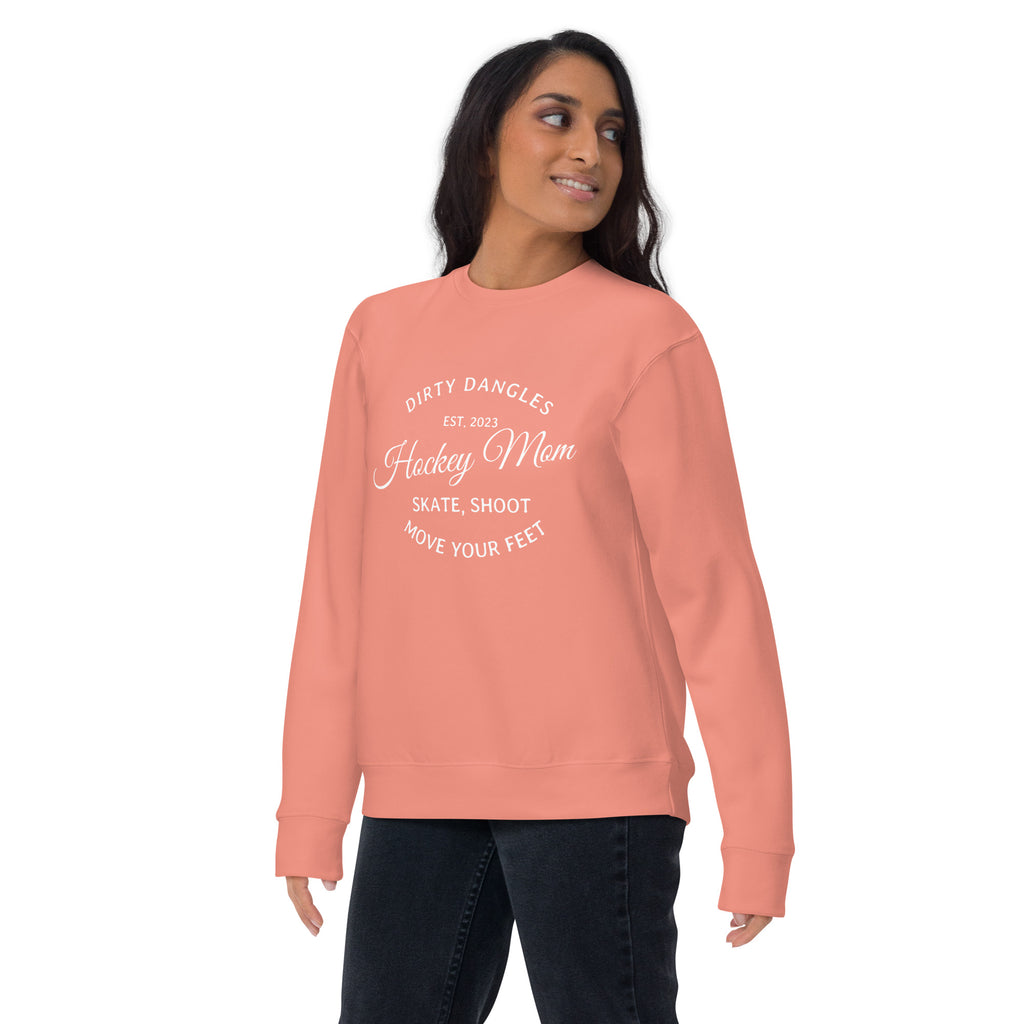 Dirty Dangles Hockey Mom Crew Neck Sweatshirt