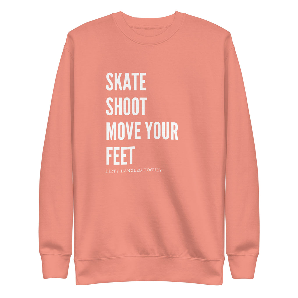 Skate Shoot Move Your Feet Crew Neck Sweatshirt