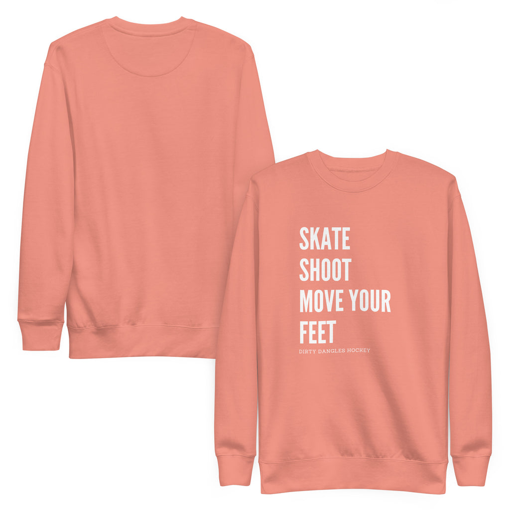 Skate Shoot Move Your Feet Crew Neck Sweatshirt