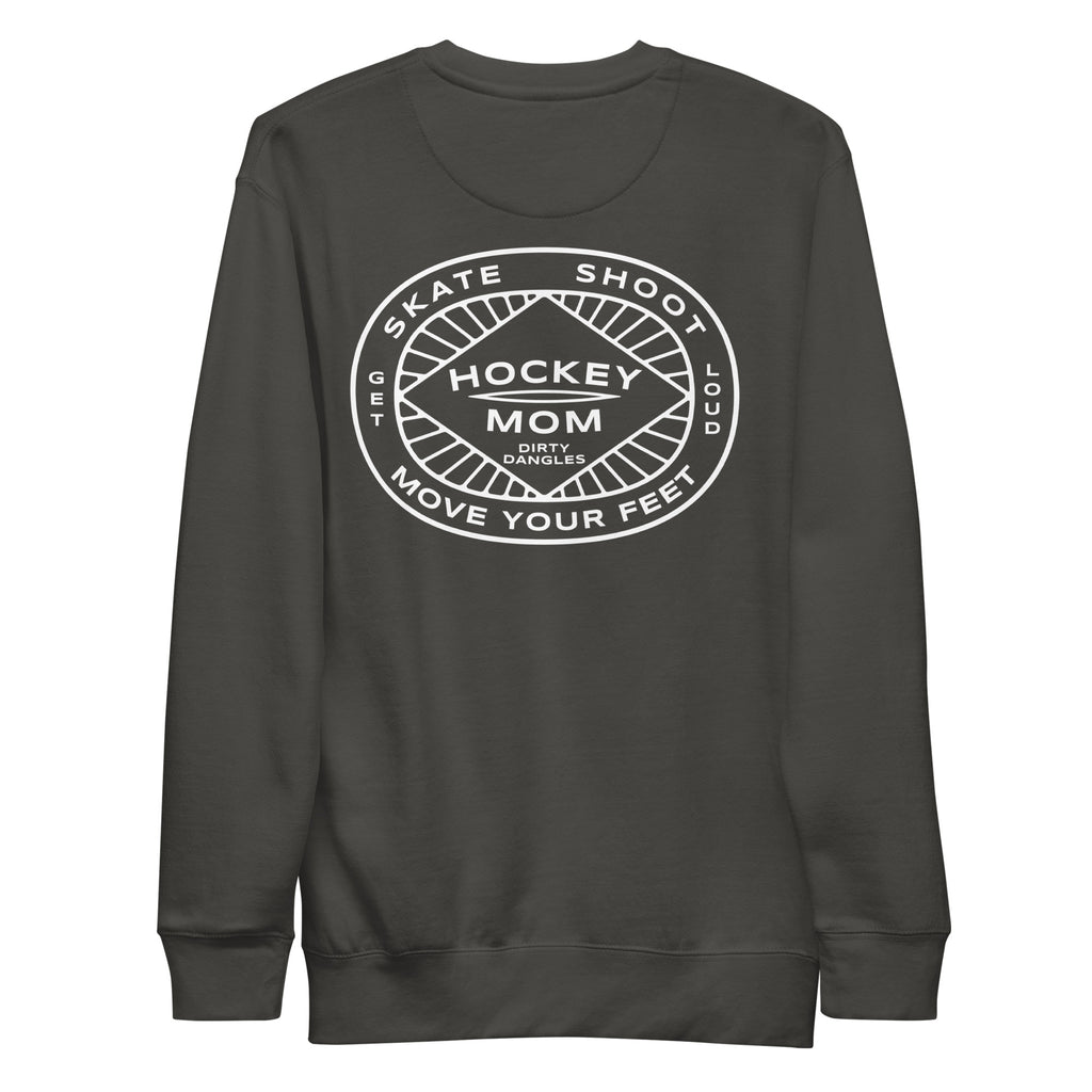 Hockey Mom Insignia Crew Neck Sweatshirt