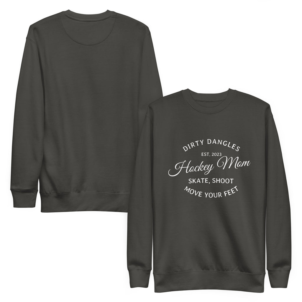 Dirty Dangles Hockey Mom Crew Neck Sweatshirt
