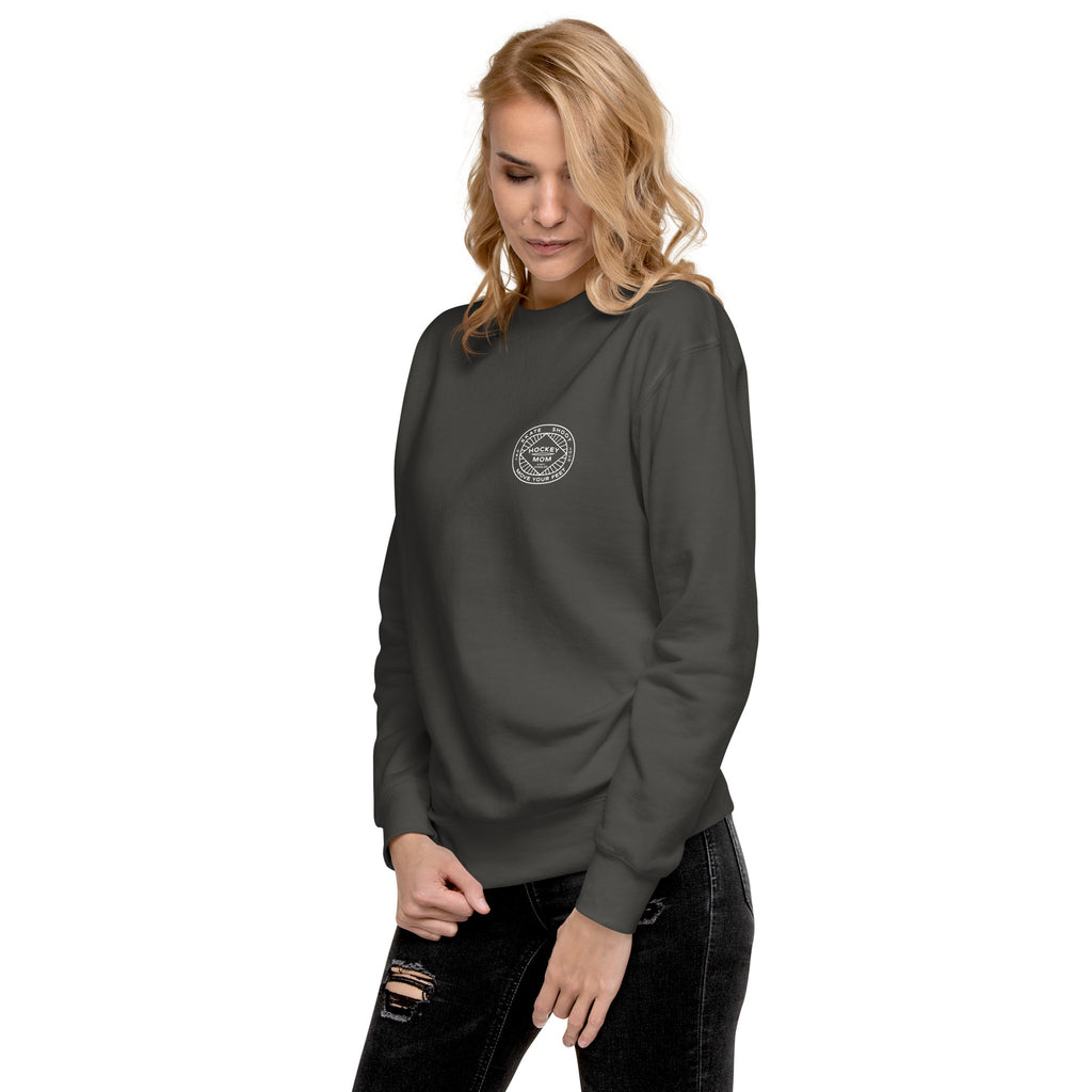Hockey Mom Insignia Crew Neck Sweatshirt