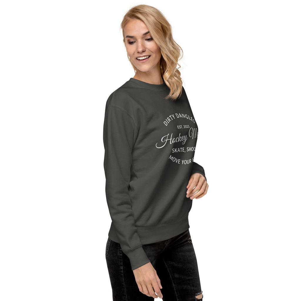 Dirty Dangles Hockey Mom Crew Neck Sweatshirt