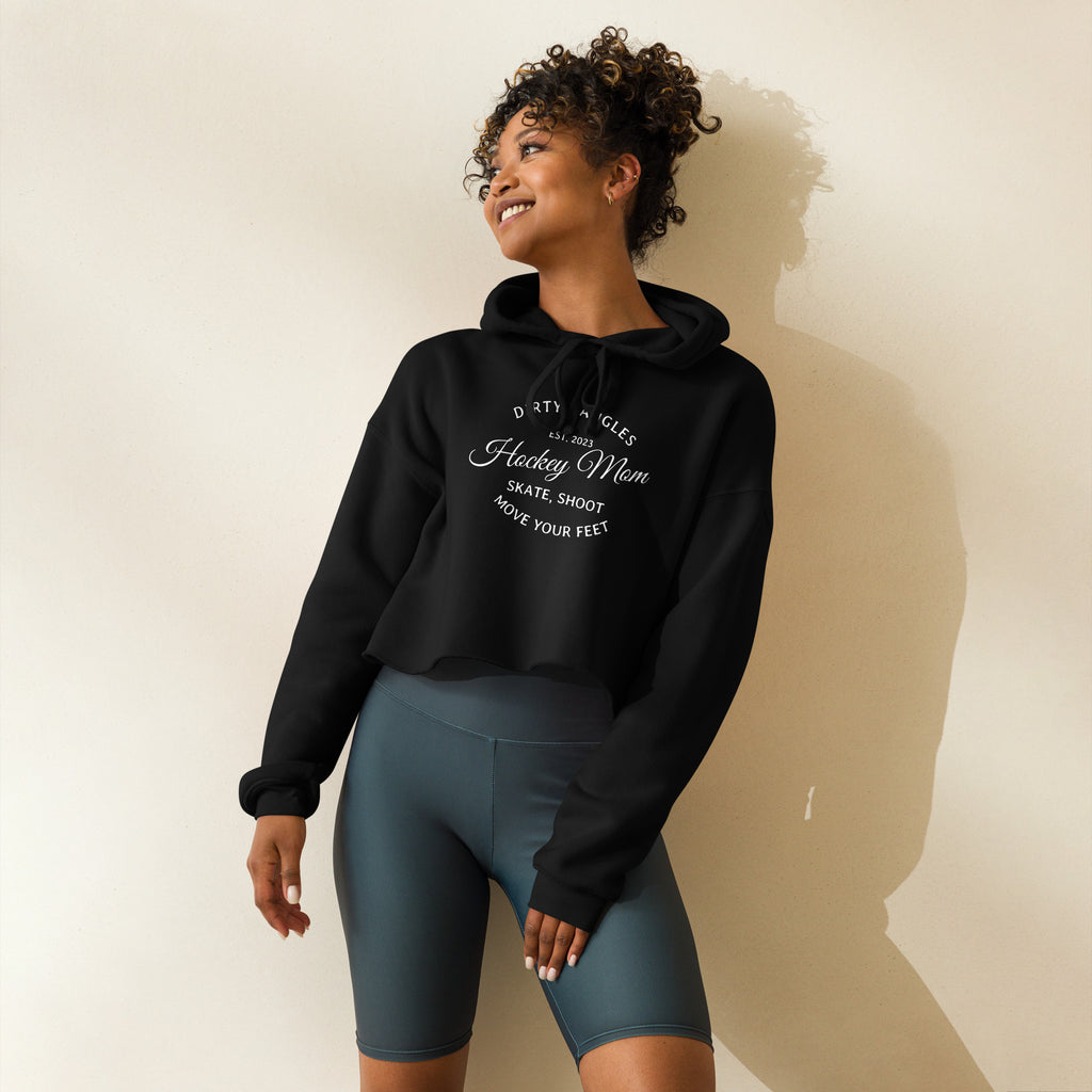 Dirty Dangles Hockey Mom Crop Hoodie