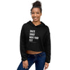 Skate Shoot Move Your Feet Crop Hoodie