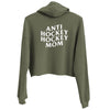 Anti Hockey Hockey Mom Crop Hoodie