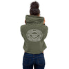 Hockey Mom Insignia Crop Hoodie