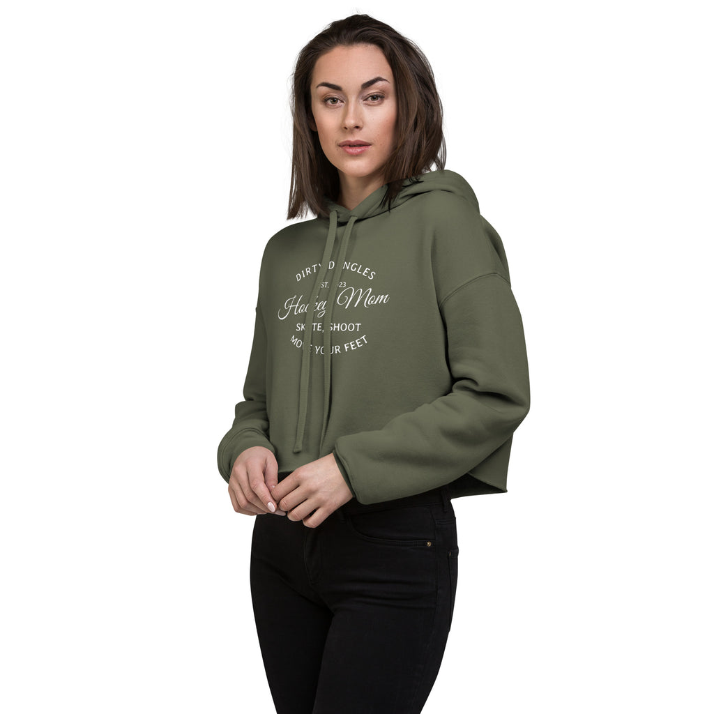 Dirty Dangles Hockey Mom Crop Hoodie