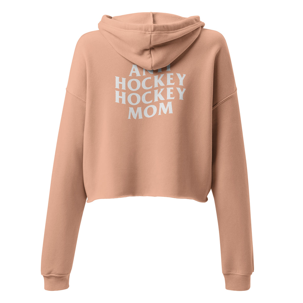 Anti Hockey Hockey Mom Crop Hoodie