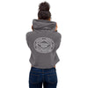 Hockey Mom Insignia Crop Hoodie