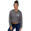 Hockey Mom Insignia Crop Hoodie