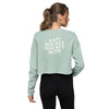 Anti Hockey Hockey Mom Crop Sweatshirt