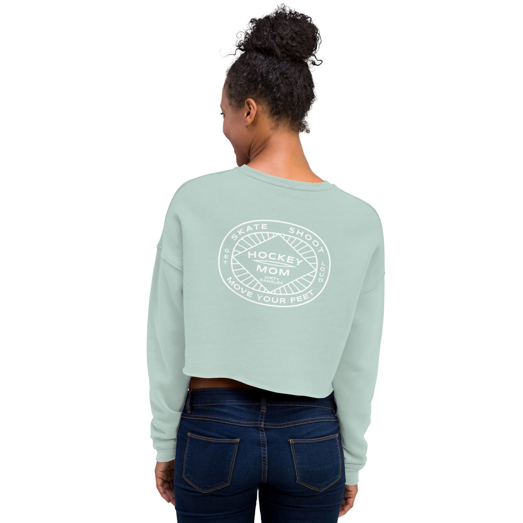 Hockey Mom Insignia Crop Sweatshirt