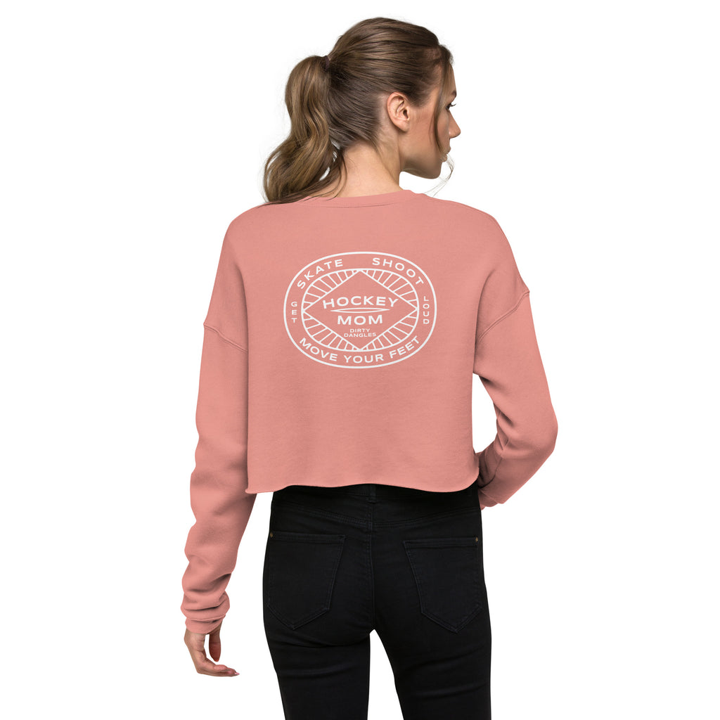 Hockey Mom Insignia Crop Sweatshirt