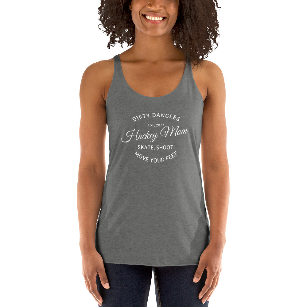 Dirty Dangles Hockey Mom Women's Racerback Tank