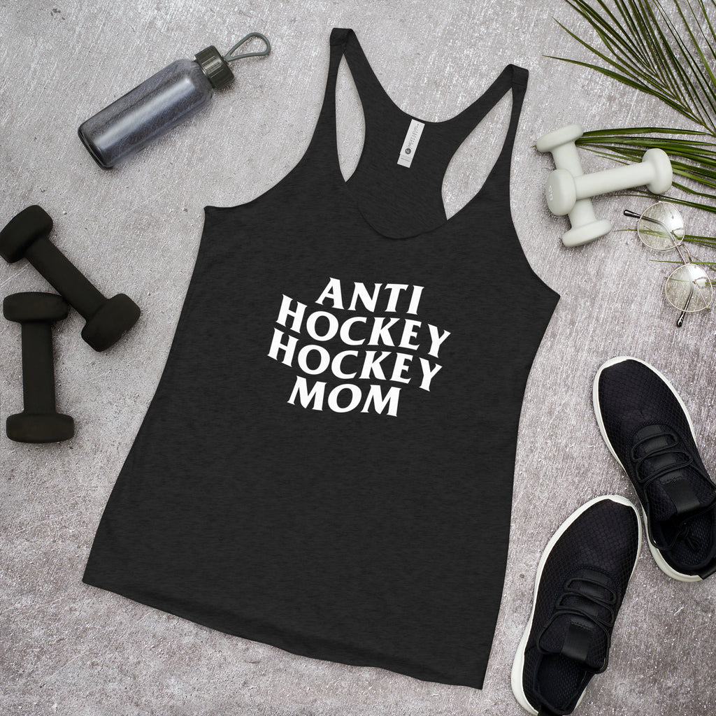 Anti Hockey Hockey Mom Women's Racerback Tank
