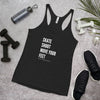 Skate Shoot Move Your Feet Women's Racerback Tank
