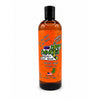 A bottle of Dirty Dangles Hockey Body Wash in Zombie Sweat Pumpkin Spice scent, featuring an orange label with green and purple text and graphics, on a white background.