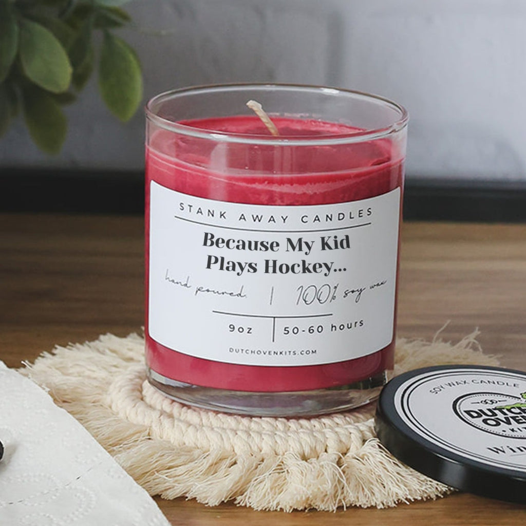 Because My Kid Plays Hockey - Natural Soy Wax Candle